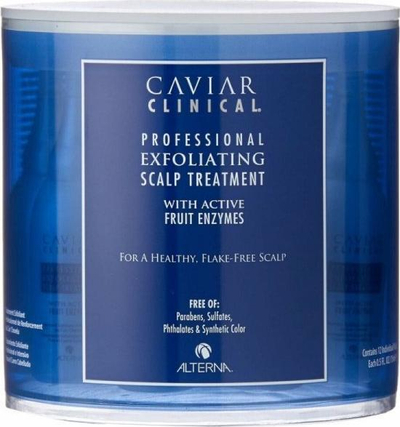 Trajtim për lëkurën e kokës Alterna Caviar Clinical Exfoliating, me enzima frutash, 12x15ml, transparent