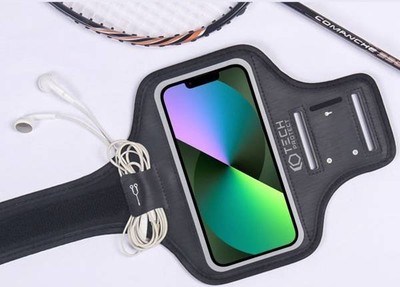 Armband sportiv për telefon Tech-Protect M2, universal, i zi