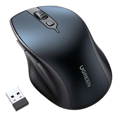 Maus wireless UGREEN MU101, Bluetooth 2.4 GHz, i rehatshem për dorë, blu