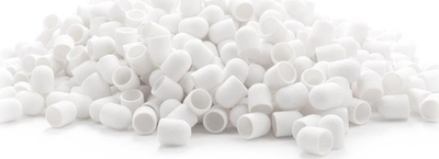 Kapturekë gërryese EXO Hard Cap White 10mm, granulim 150, 500 copë, e bardhë