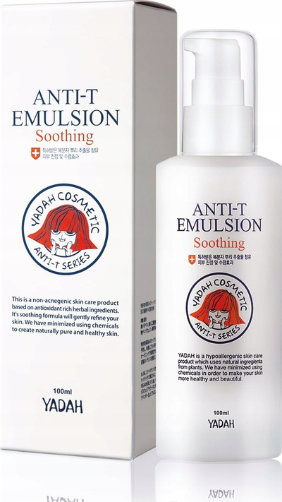 Emulsion fytyre Yadah Anti-T Soothing, për lëkurë me akne, 100 ml, i bardhë