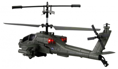 Хеликоптер RC Amewi Apache AH-64, 3.5 канали, RTF, зелен