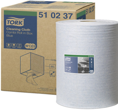 Leckë pastrimi Tork Multi Purpose Cloth Combi Roll 510237, 152 m, blu