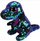 Lodër pelushi TY Flippable Crunch dinosaur, 6\", me shkëlqim, shumëngjyrësh