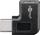 Adapter USB C Pro 90°, USB C mashkull me USB C femër, i zi