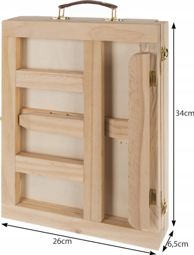 Set pikturimi Maaleo 23863, 45 pjesë, valixhe druri