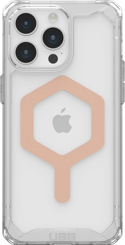 Këllëf telefoni UAG Plyo Pro, për iPhone 15 Pro, MagSafe, transparent akull rozë gold