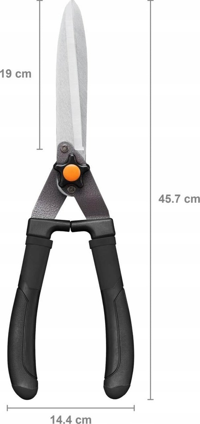 Ножици за грмушки Fiskars Solid Trimming, 55 cm, рачки против лизгање