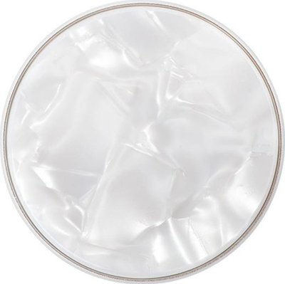 Mbajtëse telefoni PopSockets PopGrip, me ngjitës, Acetate Pearl White, e bardhë perlë