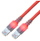 Kabllo rrjeti saCon Cat.6 S/FTP, RJ45, LSOH, 25 m, e kuqe