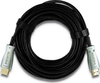 Kabllo HDMI Qoltec v2.0, AOC, 30m, e zezë
