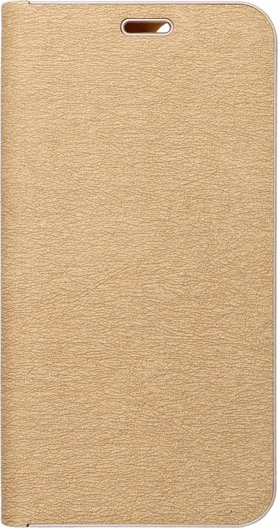 Корice за книга Vennus за Samsung Galaxy A25 5G, магнетна, со џеб за картички, златна