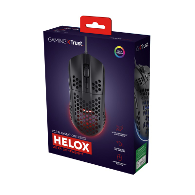Maus Trust Gaming GXT 928 Helox, 6 400 DPI, i zi