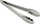 Pinca metali Maestro Metal Grill Tongs, 35 cm, çelik inox, argjendtë