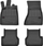 Tapeta dyshemeje FROGUM ProLine 3D407459, set me 4 copë, gome, për Audi A6 C7, të zeza