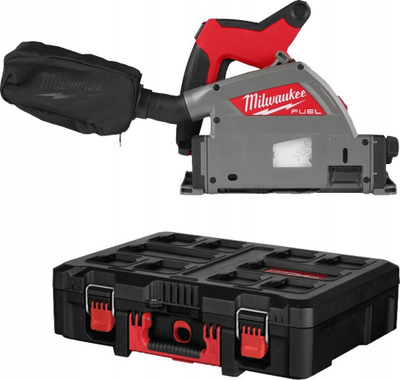 Sharrë plonge Milwaukee M18 FPS55 Fuel, 18V, 165mm, gri e kuqe