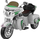 Motor elektrik me tre rrota për fëmijë Goldwing NEL-R1800GS, 12V 2x45W, 6 km/h, gri