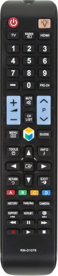 Telekomandë universale Pilot PIL1030 për TV Samsung LCD LED, e zezë