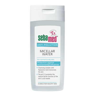 Ujë micellar Sebamed Anti-pollution, për lëkurë normale deri në të thatë, 200ml