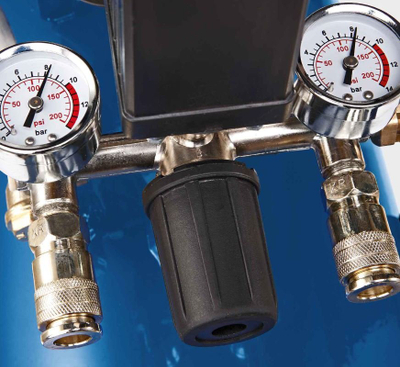 Kompresor ajri Scheppach HC53DC, 2200W, depozitë 50L, blu