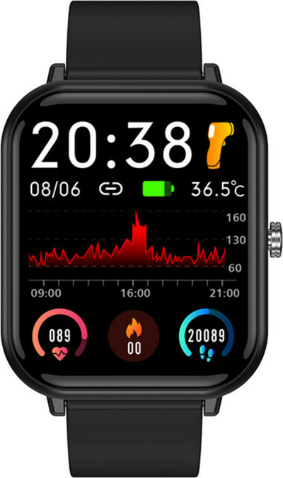 Orë e mençur Wotchi Smartwatch W9PRO, e zezë