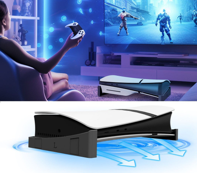 Stendë horizontale JYS P5143 për PlayStation 5 UHD, plastike, e zezë