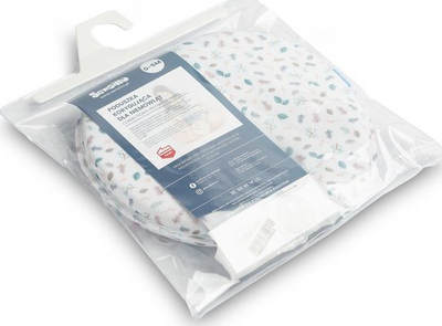 Ергономско перниче CORRECTIVE PILLOW LEAVES, за новороденчиња, 22×22 cm, шарено