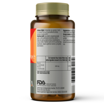 Suplemente Talya Herbal Vitamin C 1000 mg, 60 tableta, 60g
