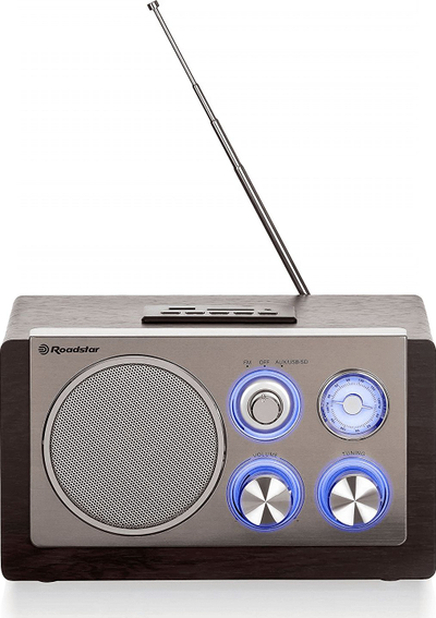 Radio Roadstar HRA-1345NUSWD, FM, USB/SD, e zezë