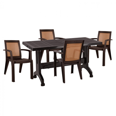 Set Tavolinë me 4 karrige HM11462, kaftë