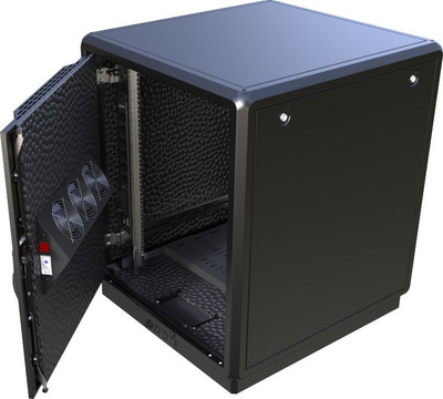 Kabinet rrjeti Lanview by Logon 19" 16U, 750 x 800mm, i izolum akustik, i zi