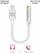 Adapter audio Swissten Lightning / 3.5mm, 0.15m, i argjendtë