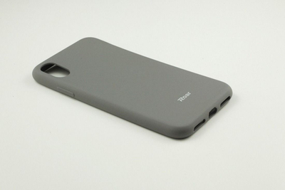 Kllëf telefoni Roar Colorful Jelly për iPhone X XS, silikon TPU, gri