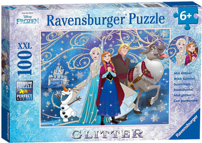 Puzzle Ravensburger Disney Frozen Glittery Snow, 100 elemente