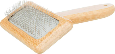 Furçë Trixie Soft Bamboo për qentë edhe macet, 9 x 15 cm, bojëkafe