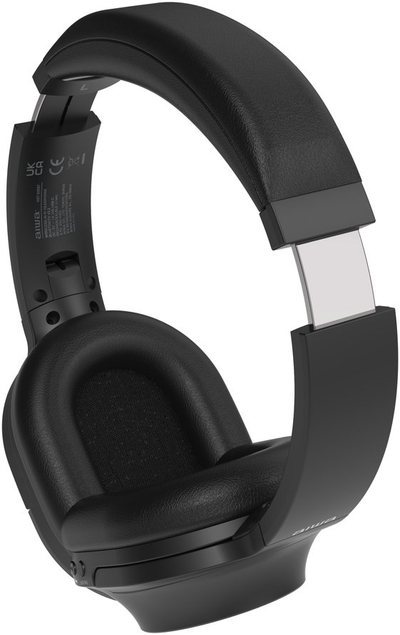 Kufje pa tela Aiwa HST-220BT ANC, Bluetooth 5.4, mikrofon, të zeza