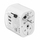 Adapter universal udhëtimi Gembird GROUND, 15W, 3x USB, i bardhë