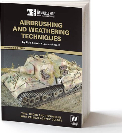 Libër Vallejo Airbrush and Weathering Techniques, 204 faqe, anglisht, shumëngjyrësh
