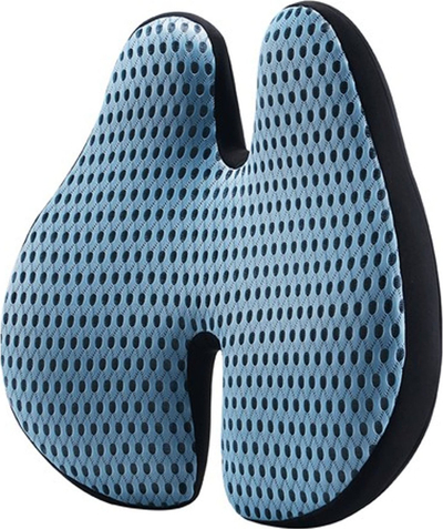Jastëk mesit MALATEC ergonomik, memory foam, për makinë dhe zyrë, blu e errët