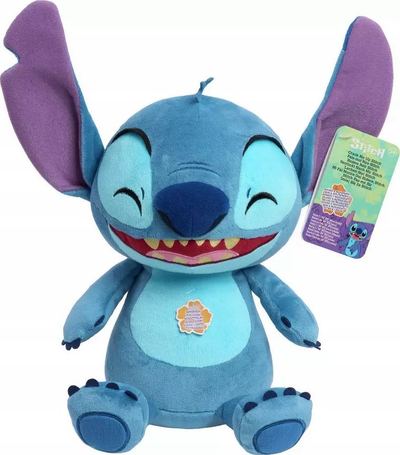 Kukull pelushi interaktive Disney Stitch Crack Me Up, 28cm, me tinguj e dridhje, blu