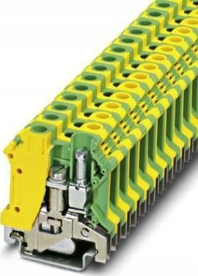 Klemë shine Phoenix Contact TB 10-PE I, përçues mbrojtës 10mm², jeshile verdhë