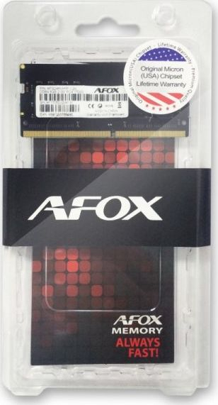RAM laptopi AFOX AFSD48VH1P DDR4, 8GB, 2133MHz, e zezë