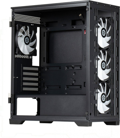 Kasë Enermax MarbleShell MS21 ARGB, e zezë, Mini Tower