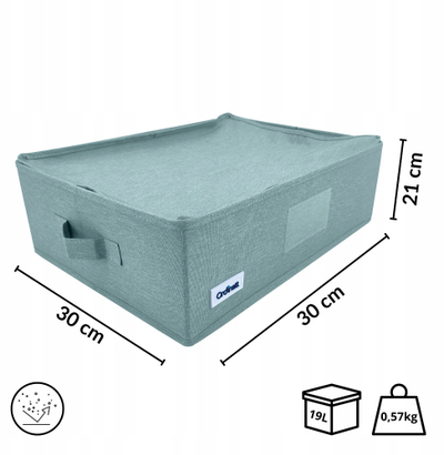 Organizues dollapi MINT green, 42x32x14cm, me doreza, jeshile mint