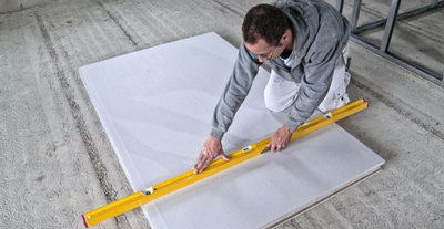 Nivel me flluskë Stabila R-Type, 200cm, profil ekstra i gjerë, i verdhë