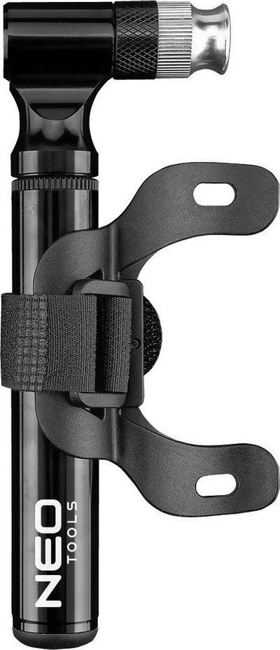 Pompë biçiklete Neo 91-015 Pro Mini, alumini, presion i lartë, gri