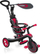 Tricikletë‑karrocë Globber Explorer Trike 4‑në‑1 632-102-2, me tendë UPF 50+, e kuqe me të zezë