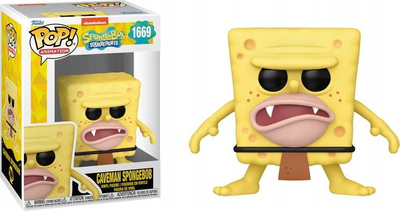 Figurë vinili Funko POP Caveman SpongeBob, 10 cm, koleksion 25 vjetor, shumëngjyrëshe