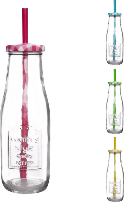 Shishe qelqi me pip, 250ml, kapak metal, transparente