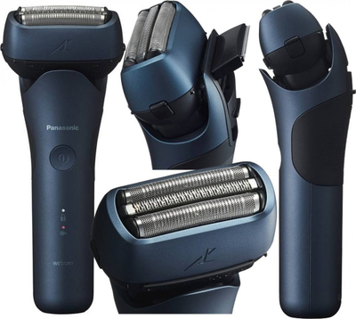 Makinë rroje elektrike Panasonic ES-LT4B-A803, 3 tehe inox, Wet & Dry, blu